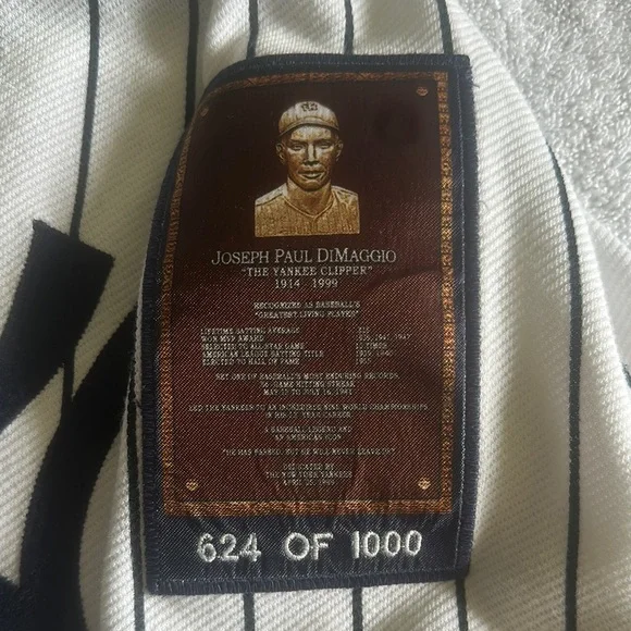 Majestic Black and White Pinstripe Jersey - Picture 3 of 4